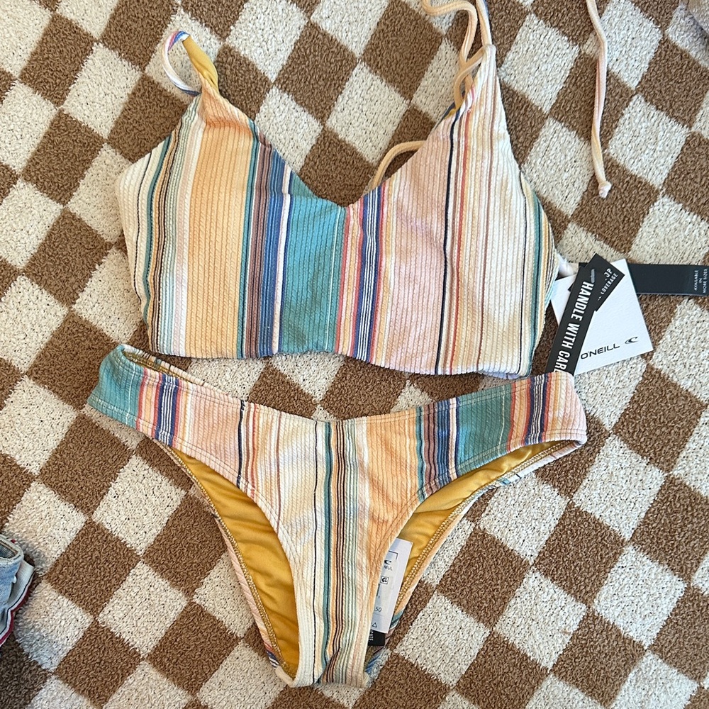 O'Neill Multicolor Striped Bikini Set
